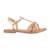 Sandales en cuir  à scratch Nude multi+Tan multi 1 - vertbaudet enfant 