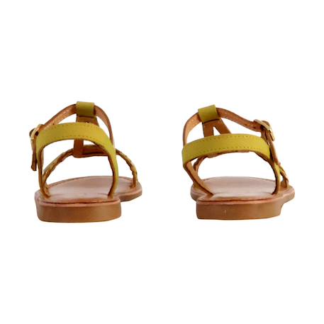 Sandales en cuir  à brides Noir 4 - vertbaudet enfant 