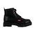 Bottines  à lacets Noir 1 - vertbaudet enfant 
