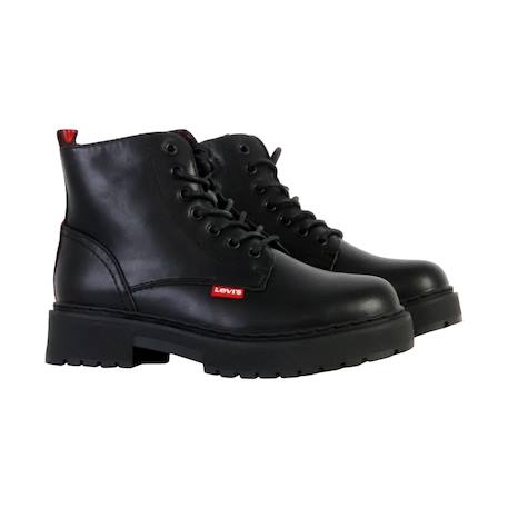 Bottines  à lacets Noir 3 - vertbaudet enfant 