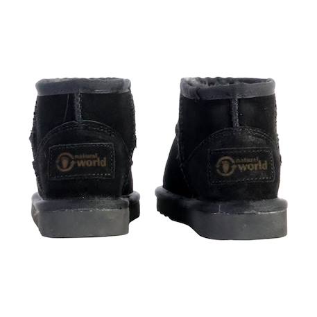 Bottines en cuir à enfiler Noir 4 - vertbaudet enfant 