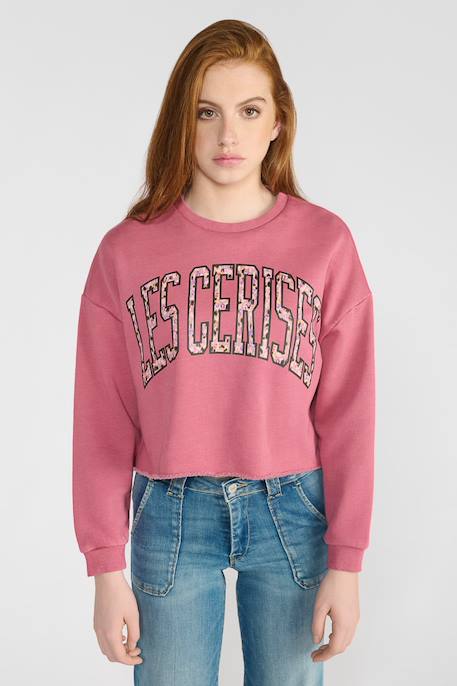 Sweat-shirt filougi Vieux rose 1 - vertbaudet enfant 
