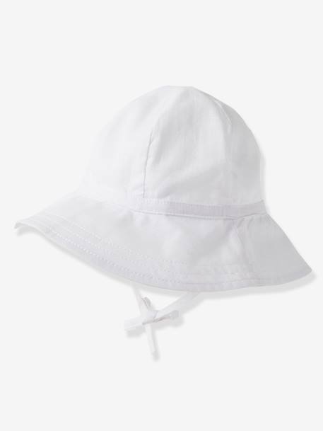 Chapeau de soleil bébé blanc 4 - vertbaudet enfant 