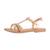 Sandales en cuir  à scratch Nude multi+Tan multi 2 - vertbaudet enfant 