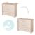 Commode à langer évolutive 3 tiroirs momo Beige cashmere - chêne 3 - vertbaudet enfant 
