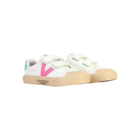 Baskets basses  à scratch Marine+Petalo+Vert foncé 9 - vertbaudet enfant 