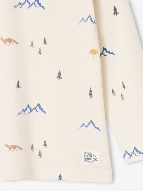 T-shirt manches longues imprimé garçon blanc imprimé 4 - vertbaudet enfant 