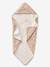 Cape de bain gaze de coton personnalisable + gant de toilette FLORA blanc imprimé 6 - vertbaudet enfant 