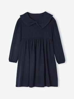 Robe col fantaisie en maille tricot fille  - vertbaudet enfant