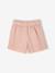 Short en velours fille style paperbag rose poudré 3 - vertbaudet enfant 