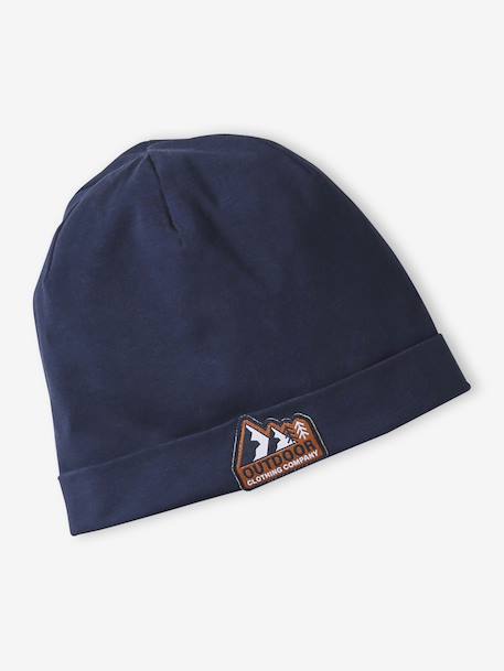 Ensemble garçon bonnet + snood « Nature » marine 2 - vertbaudet enfant 
