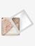 Cape de bain gaze de coton personnalisable + gant de toilette FLORA blanc imprimé 8 - vertbaudet enfant 