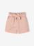 Short en velours fille style paperbag rose poudré 2 - vertbaudet enfant 