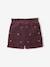 Short en velours fille détail coeurs brillants brodés prune 1 - vertbaudet enfant 