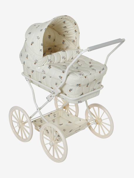 Landau pour poupon RETRO FLOWER écru 2 - vertbaudet enfant 