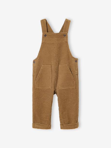 Ensemble bébé salopette en velours + T-shirt caramel 3 - vertbaudet enfant 