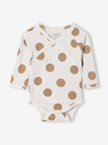 Lot de 5 bodies naissance avec ouverture américaine noisette 2 - vertbaudet enfant 