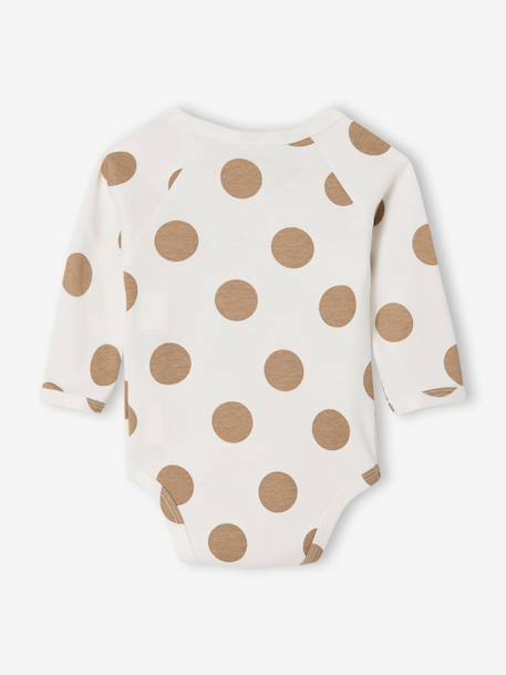 Lot de 5 bodies naissance avec ouverture américaine noisette 7 - vertbaudet enfant 