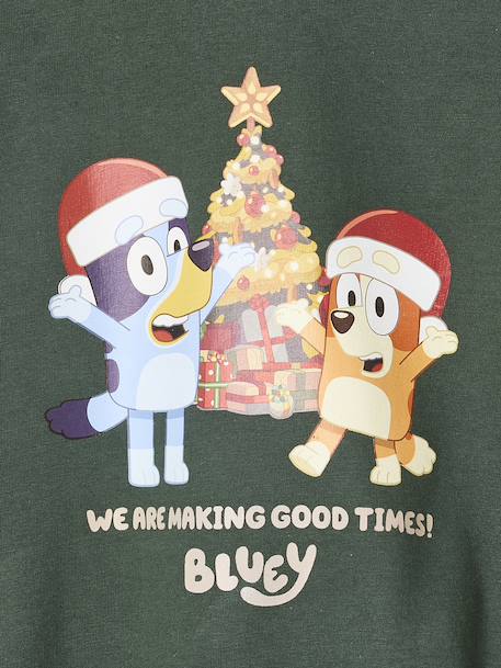 Sweat de Noël Bluey mixte vert sapin 3 - vertbaudet enfant 