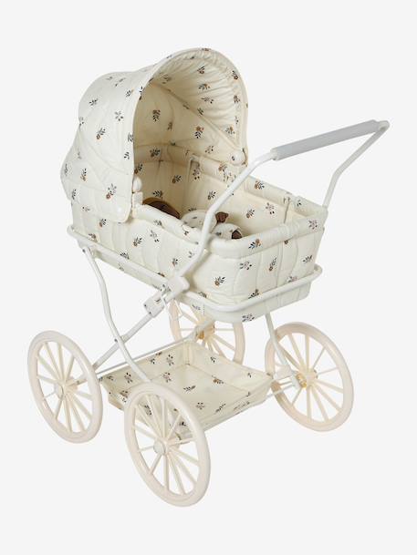 Landau pour poupon RETRO FLOWER écru 3 - vertbaudet enfant 