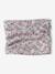 Snood fille imprimé fleuri et doublé polaire rose imprimé 1 - vertbaudet enfant 