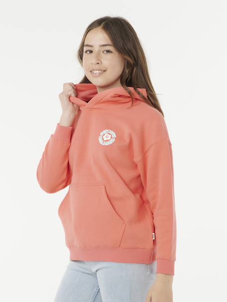 Sweat à capuche Luxe surf corail 2 - vertbaudet enfant 