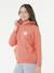 Sweat à capuche Luxe surf corail 2 - vertbaudet enfant 