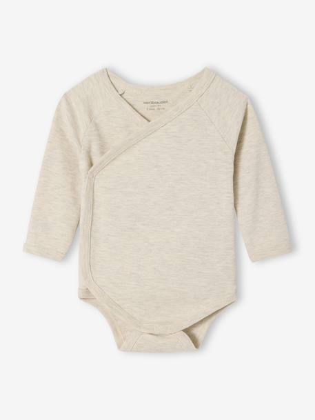 Lot de 5 bodies naissance avec ouverture américaine noisette 4 - vertbaudet enfant 