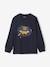 Tee-shirt manches longues imprimé garçon marine 2 - vertbaudet enfant 