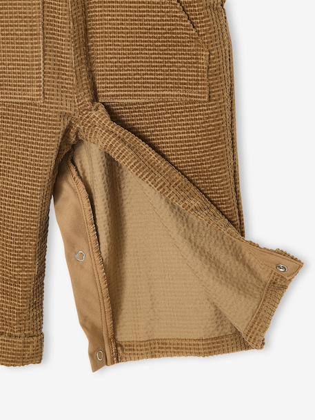 Ensemble bébé salopette en velours + T-shirt caramel 7 - vertbaudet enfant 
