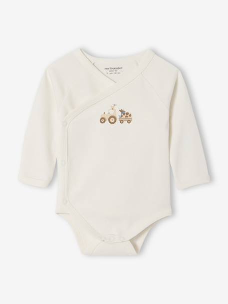 Lot de 5 bodies naissance avec ouverture américaine noisette 3 - vertbaudet enfant 