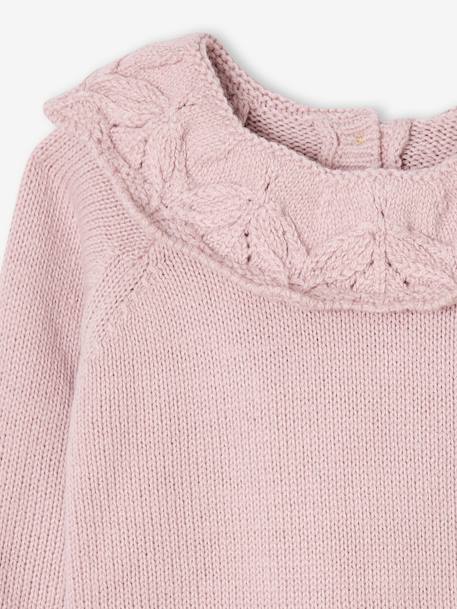 Ensemble naissance barboteuse en tricot et collants mauve 11 - vertbaudet enfant 