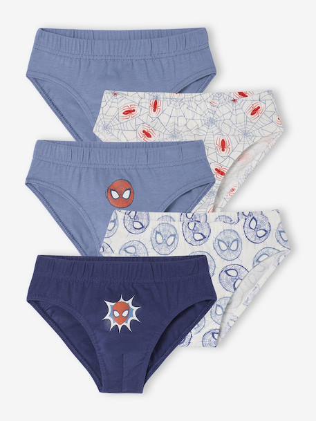 Lot 5 Slips Spiderman Garçon Assortis 1 - vertbaudet enfant 