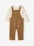 Ensemble bébé salopette en velours + T-shirt caramel 2 - vertbaudet enfant 