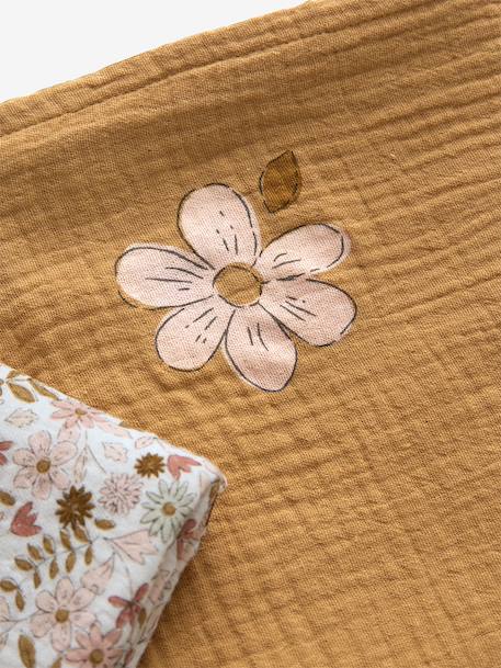 Lot de 3 langes en gaze de coton FLORA caramel 5 - vertbaudet enfant 