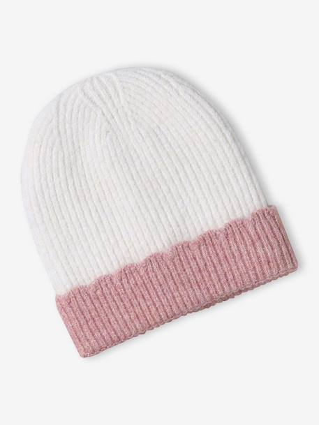 Ensemble fille bonnet + snood + moufles/gants écru 2 - vertbaudet enfant 