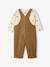 Ensemble bébé salopette en velours + T-shirt caramel 5 - vertbaudet enfant 