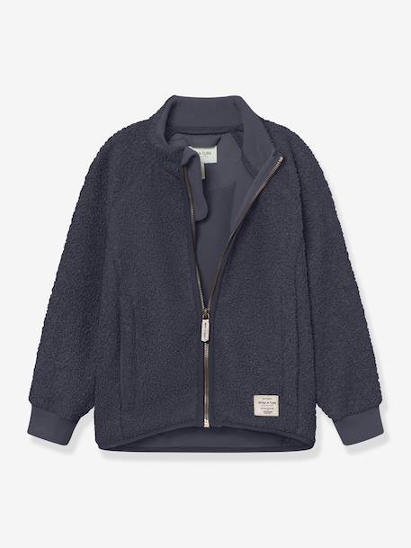 Veste en polaire Teddy avec fermeture éclair enfants MATCEDRIC MINI A TURE bleu foncé+cannelle+écru+lilas poudré+vert 2 - vertbaudet enfant 