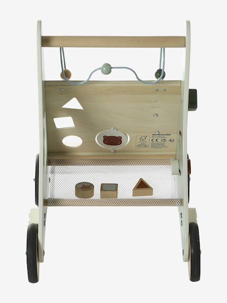 Chariot de marche avec freins en bois FSC® Cherry+Green Forest+Tanzanie 16 - vertbaudet enfant 