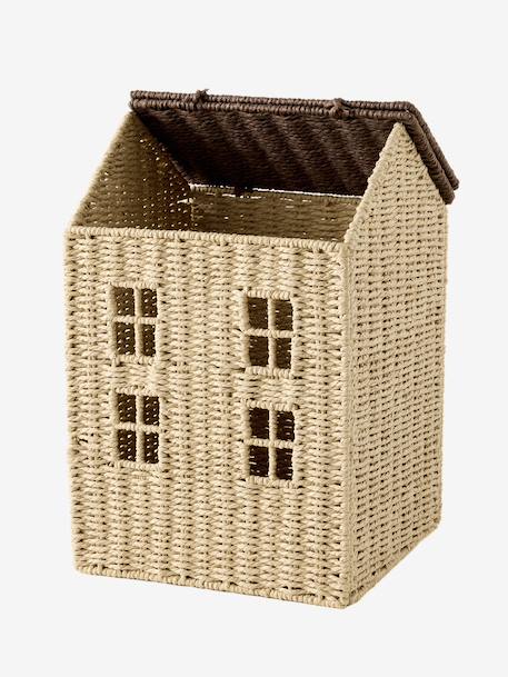 Panier Maison en corde de papier beige 4 - vertbaudet enfant 