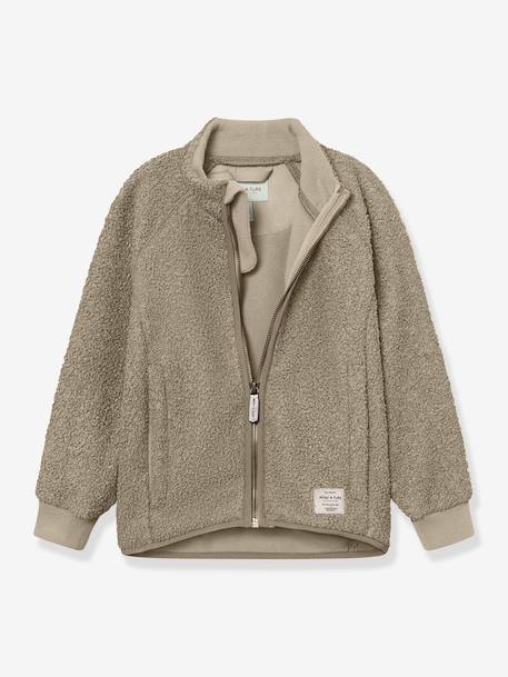Veste en polaire Teddy avec fermeture éclair enfants MATCEDRIC MINI A TURE bleu foncé+cannelle+écru+lilas poudré+vert 15 - vertbaudet enfant 