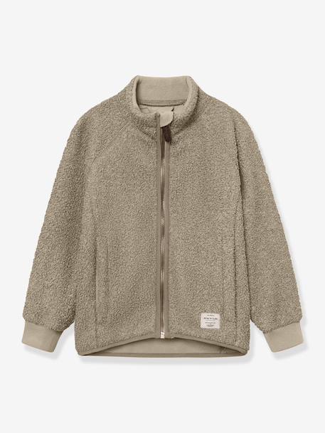 Veste en polaire Teddy avec fermeture éclair enfants MATCEDRIC MINI A TURE bleu foncé+cannelle+écru+lilas poudré+vert 14 - vertbaudet enfant 