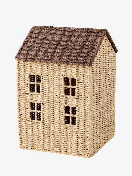 Panier Maison en corde de papier beige 3 - vertbaudet enfant 