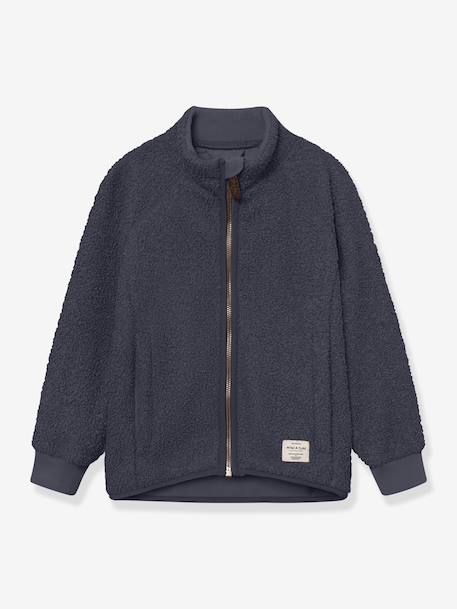 Veste en polaire Teddy avec fermeture éclair enfants MATCEDRIC MINI A TURE bleu foncé+cannelle+écru+lilas poudré+vert 1 - vertbaudet enfant 