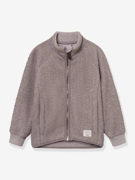 Veste en polaire Teddy avec fermeture éclair enfants MATCEDRIC MINI A TURE bleu foncé+cannelle+écru+lilas poudré+vert 10 - vertbaudet enfant 