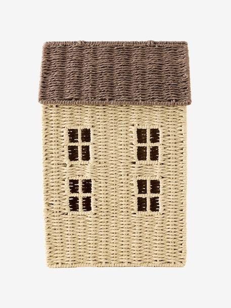 Panier Maison en corde de papier beige 6 - vertbaudet enfant 