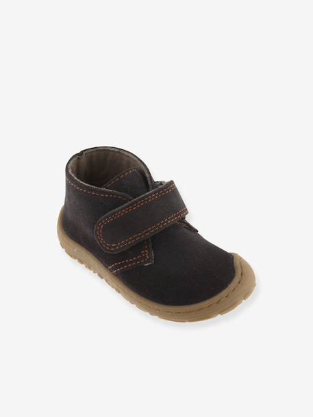 Bottines Bosco Barefoot à scratch anthracite 1 - vertbaudet enfant 
