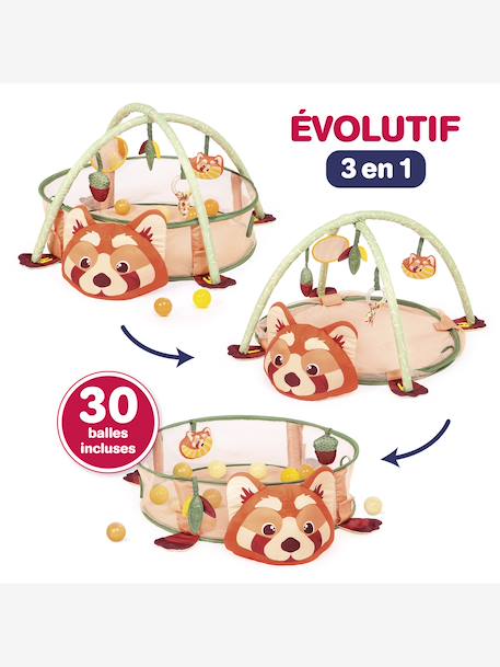 Aire d'éveil et piscine à balles panda multicolore 3 - vertbaudet enfant 