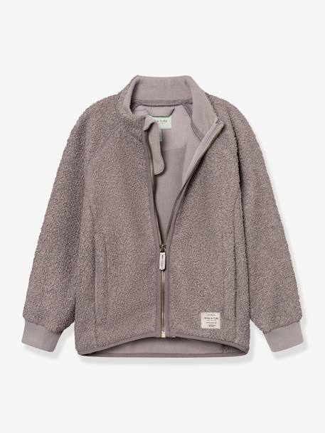 Veste en polaire Teddy avec fermeture éclair enfants MATCEDRIC MINI A TURE bleu foncé+cannelle+écru+lilas poudré+vert 11 - vertbaudet enfant 