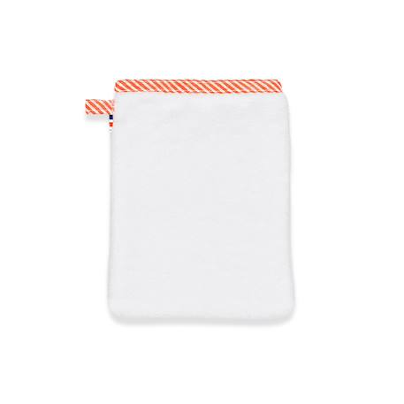 Gant de toilette en coton bio Blanc 1 - vertbaudet enfant 
